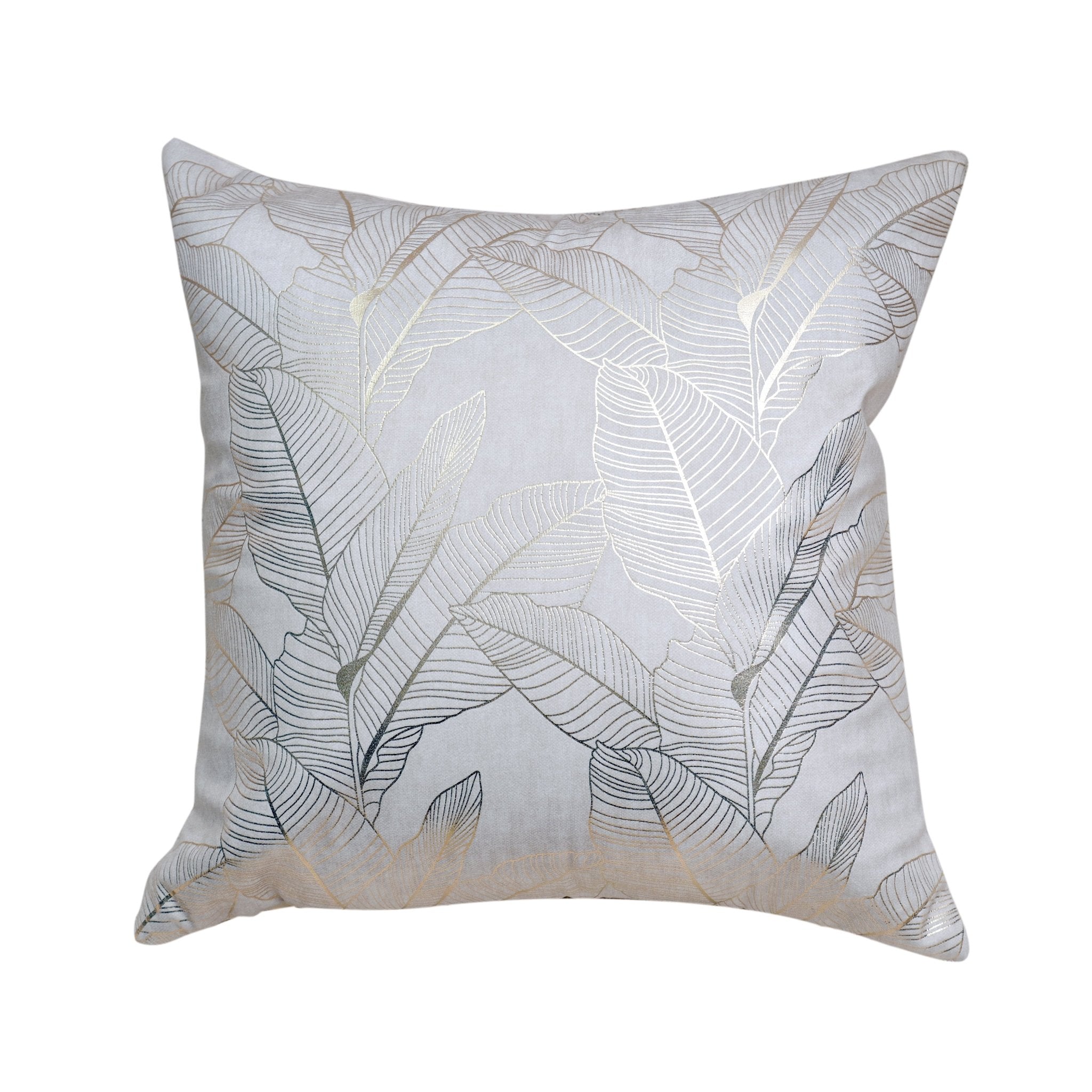 Golden Leaves Luxury Cushion Covers - 16" x 16", Pack of 3 Colors - Coral Slub -